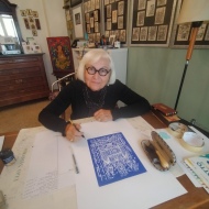 Laura Rossi al lavoro